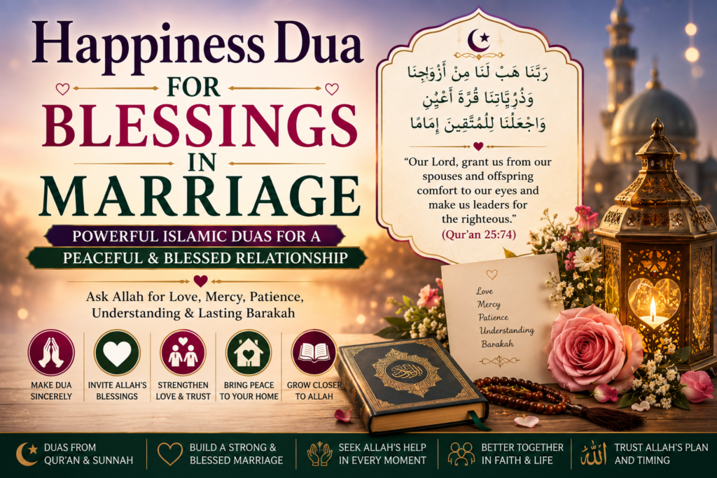 Happiness Dua for Blessings in Marriage