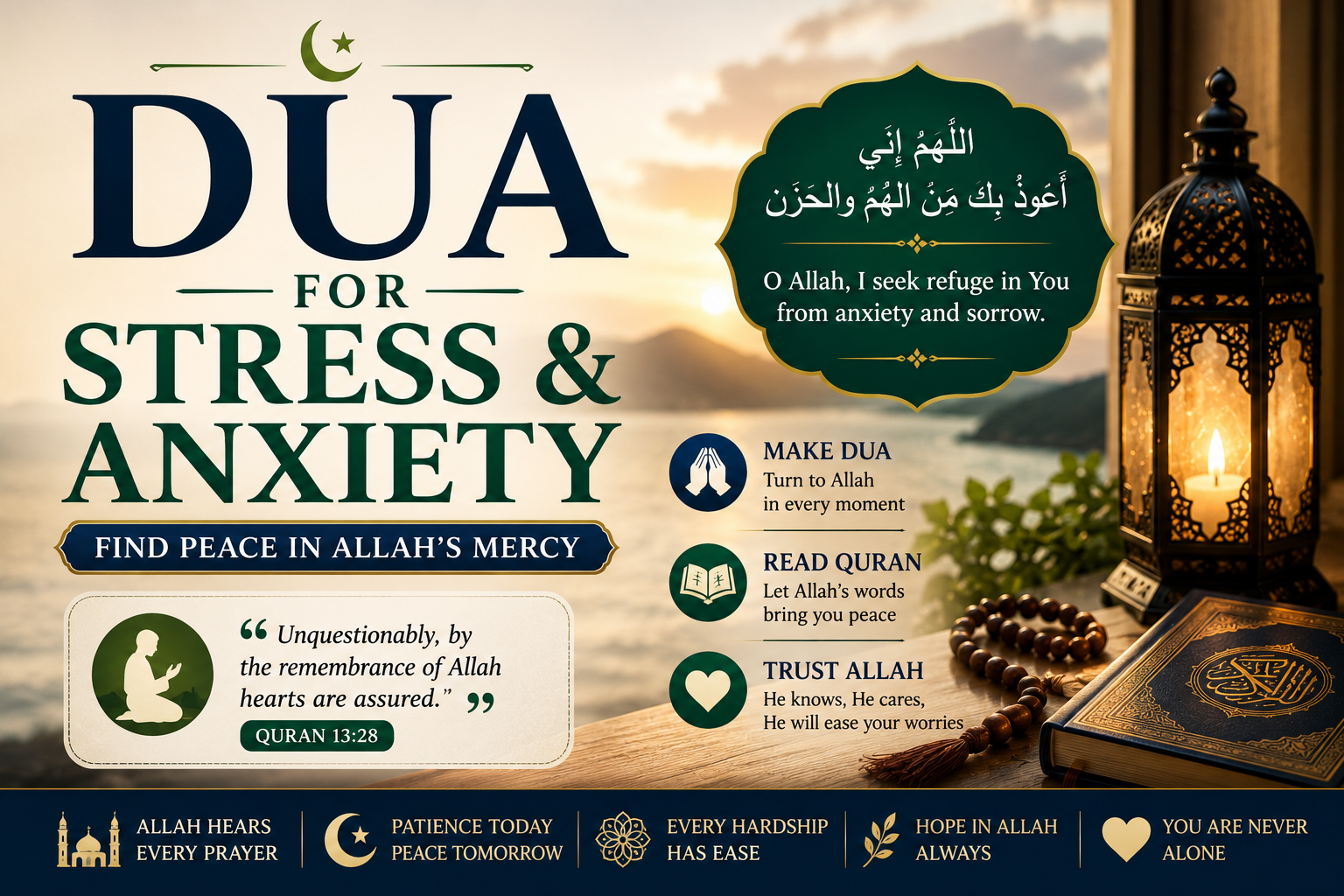 Dua for Stress and Anxiety